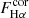 $ F^{\mathrm{cor}}_{\mathrm{H\alpha}} $