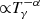 $ {\propto}T_{\mathrm{\gamma}}^{-\alpha} $
