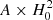 $ A\times H_0^2 $