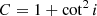 $$ \begin{aligned}&C = 1 + \cot ^2{i} \end{aligned} $$