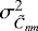 $ \sigma_{ \tilde{C}_{nm}}^2 $