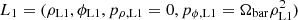 $ L_1 = (\rho_{\rm L1},\phi_{\rm L1},p_{\rm \rho,L1}=0,p_{\rm \phi,L1}=\Omega_{\rm bar}\rho_{\rm L1}^2) $