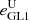 $ e^{\mathrm{U}}_{\mathrm{GL1}} $