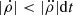 $ |\dot{\rho}| < |\ddot{\rho}|\mathrm{d}t $