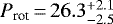 $P_{\textrm{rot}}\,{=}\,26.3^{&#x002B;2.1}_{-2.5}$