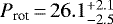 $P_{\textrm{rot}}\,{=}\,26.1^{&#x002B;2.1}_{-2.5}$