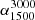 $ \alpha^{3000}_{1500} $