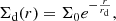 $$ \begin{aligned}\Sigma_{\rm d}(r)=\Sigma_{0}e^{-\frac{r}{r_{\rm d}}}, \end{aligned} $$