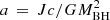 $ a\,=\,Jc/ GM_{\rm BH}^2 $