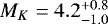$M_{K} = 4.2^{&#x002B;0.8}_{-1.0}$