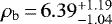 $\rho_{\textrm{b}}\,{=}\,6.39^{&#x002B;1.19}_{-1.04}$