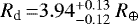 $R_{\textrm{d}}\,{=} 3.94^{&#x002B;0.13}_{-0.12}~R_{\oplus}$