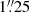 $ 1{{\overset{\prime\prime}{.}}}25 $