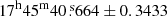 $ 17^{\mathrm{h}}45^{\mathrm{m}}40{{\overset{\text{ s}}{.}}}664\pm0.3433 $
