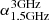$ \alpha^{{3\rm GHz}}_{{1.5\rm GHz}} $