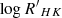 $ \log {R^\prime}_{HK} $