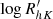 $ \log R^\prime_{hK} $