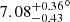 $ {7.08_{-0.43}^{+0.36}}^\circ $