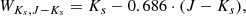 $$ \begin{aligned} W_{K_{s}, J-K_{s}} = K_{s} - 0.686 \cdot (J-K_{s}), \end{aligned} $$