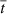 $ \overline{t} $