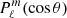 $ P^m_\ell(\cos\theta) $