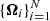 $ \{{\boldsymbol{\Omega}}_{i}\}_{i=1}^N $