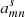 $ a_{mn}^s $