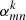 $ \alpha_{mn}^{k} $