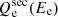 $ Q^{\mathrm{sec}}_{\mathrm{e}}(E_{\mathrm{e}}) $