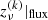 $ z_\nu^{(k)}|_{\rm flux} $