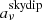 $ a_\nu^{{\rm skydip}} $