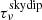 $ \tau_{\nu}^{\mathrm{skydip}} $