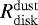 $R_{\mathrm{disk}}^{\mathrm{dust}}$