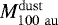 $M_{\mathrm{100~au}}^{\mathrm{dust}}$
