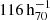 $ 116\,\mathrm{h}_{70}^{-1} $