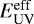 $E_{\textrm{UV}}^{\textrm{eff}}$
