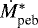 $\dot{M}_{\textrm{peb}}^{*}$