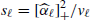 $ s_\ell=[\widehat{\alpha}_\ell]_+^2/{{v_\ell}} $