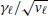 $ \gamma_\ell/\sqrt{{{v_\ell}}} $