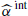 $ \widehat{\alpha}^{\text{ int}} $