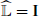 $ \widehat{\mathbb{L}}=\mathbf{I} $