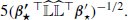 $$ \begin{aligned} 5(\boldsymbol{\beta ^{\prime }_{\star }}\,^{\top }\widehat{\mathbb{L} }\widehat{\mathbb{L} }^{\top }{\boldsymbol{\beta }^{\prime }_{\star }})^{-1/2}. \end{aligned} $$