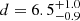 $ d=6.5^{+1.0}_{-0.9} $