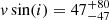$ v\sin(i)=47^{+80}_{-47} $