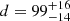 $ d=99^{+16}_{-14} $