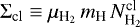 $\Sigma_{\textrm{cl}} \equiv \mu_{\textrm{H}_2}\, m_{\textrm{H}}\, N_{\textrm{H}_2}^{\textrm{cl}} $