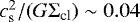 $c_{\textrm{s}}^2/(G \Sigma_{\textrm{cl}}) \sim 0.04\,$