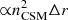 $ {\propto}n_{\rm CSM}^2 \Delta r $