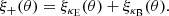 $$ \begin{aligned} \xi _+(\theta ) = \xi _{\kappa _{\rm E}}(\theta ) + \xi _{\kappa _{\rm B}}(\theta ). \end{aligned} $$
