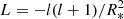 $ L=- l(l+1)/R_*^2 $